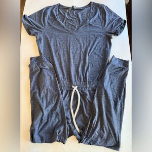 Vuori Blue Short Sleeve-Pant Onesie size large